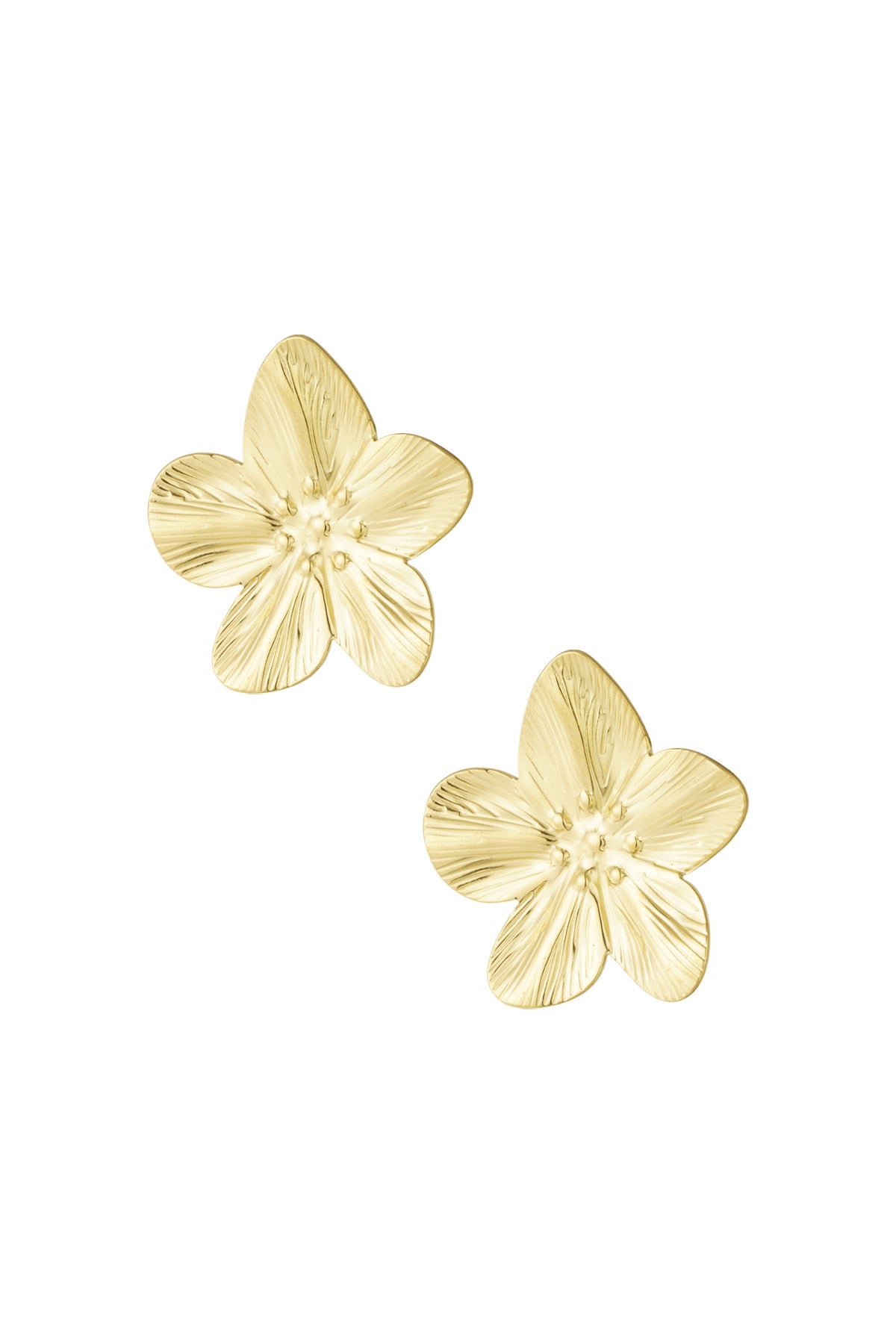 Flowers - oorbellen goud