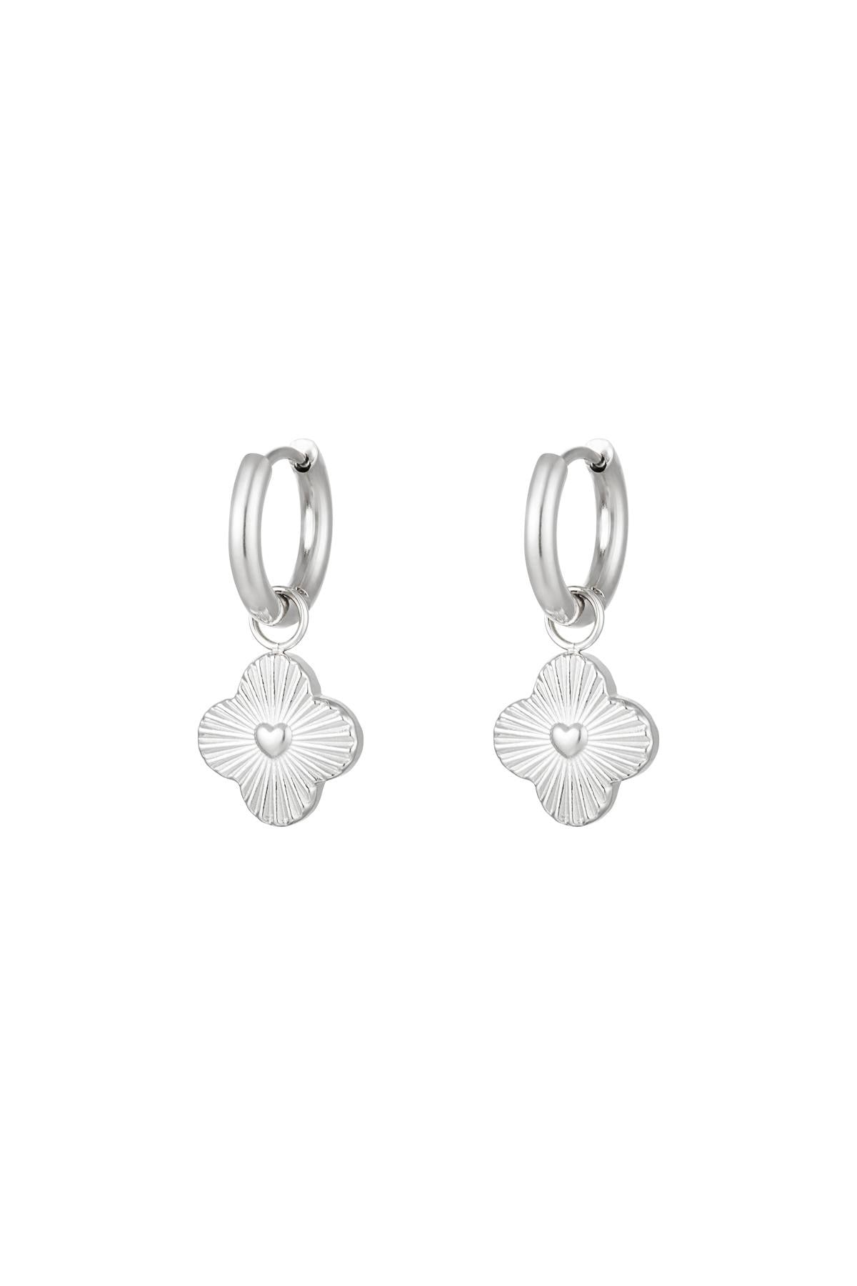 Lucky love - oorbellen zilver