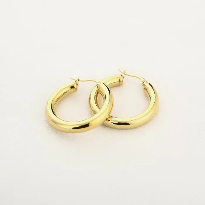 Small circles - hoops goud