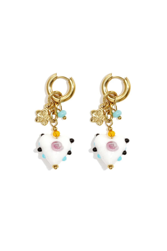 Funky love - oorbellen goud