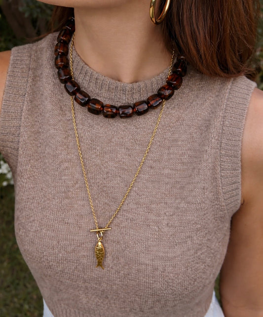 Brown - ketting goud