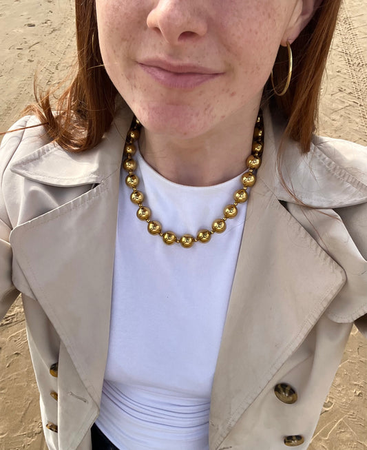 Bubbels - ketting goud