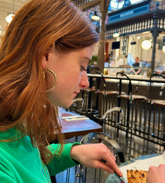 Twist it groot - oorbellen goud