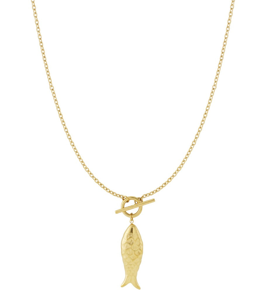 Fishy, fishy - ketting goud