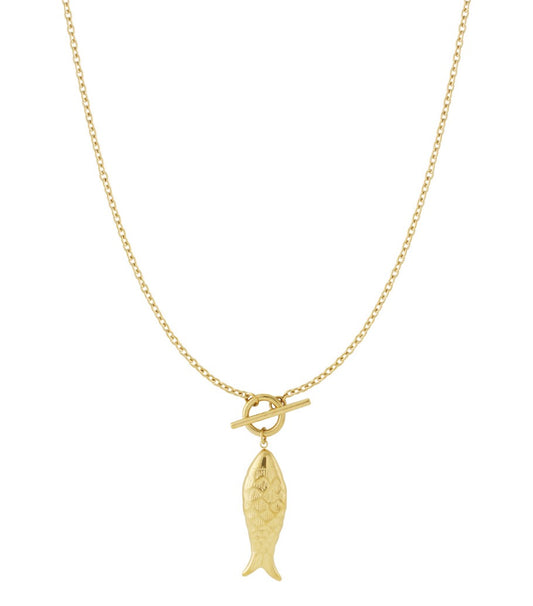 Fishy, fishy - ketting goud