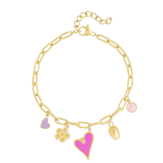 Charms - armbandje goud