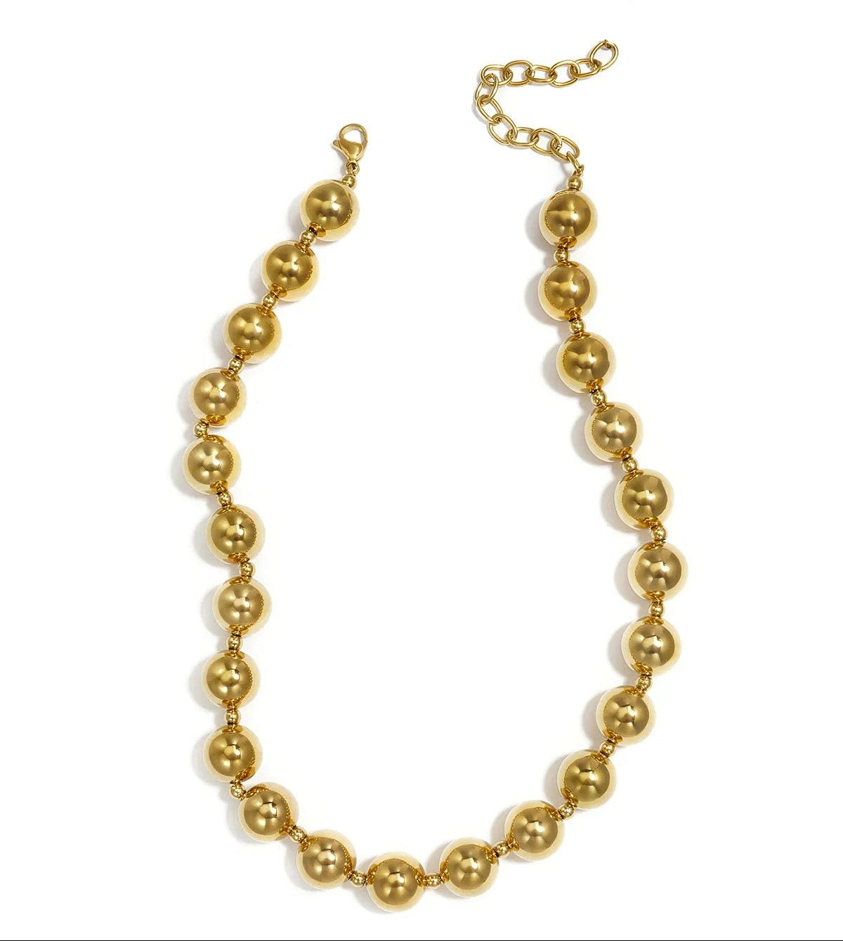 Bubbels - ketting goud
