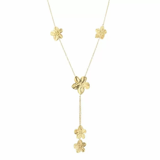 Endless flowers - ketting goud