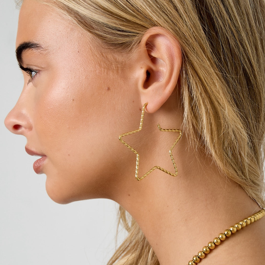 You're my star - oorbellen goud