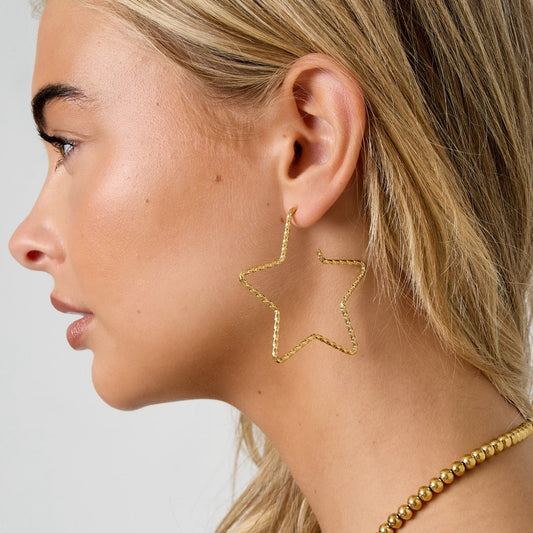 You're my star - oorbellen goud