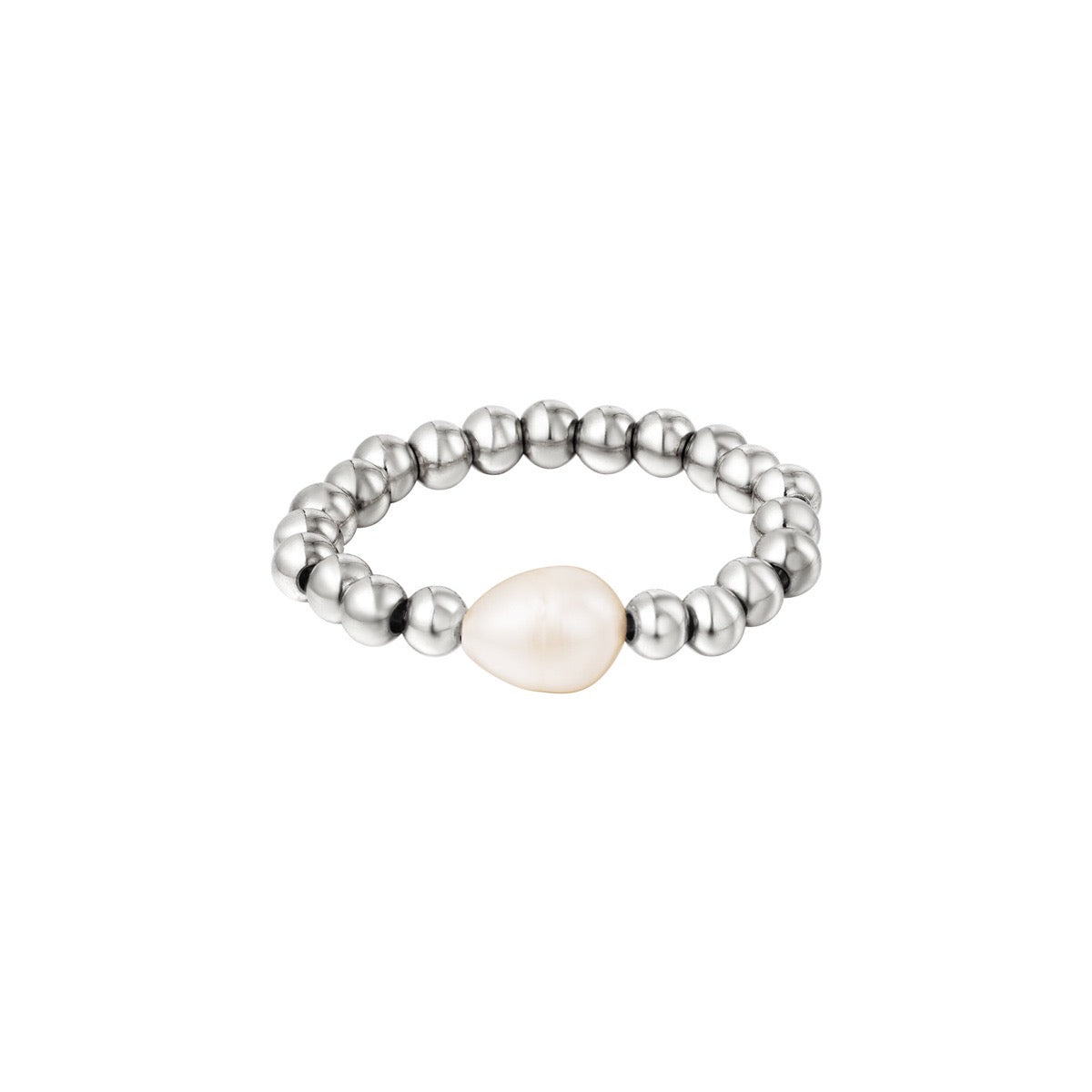 Pearl - ring zilver