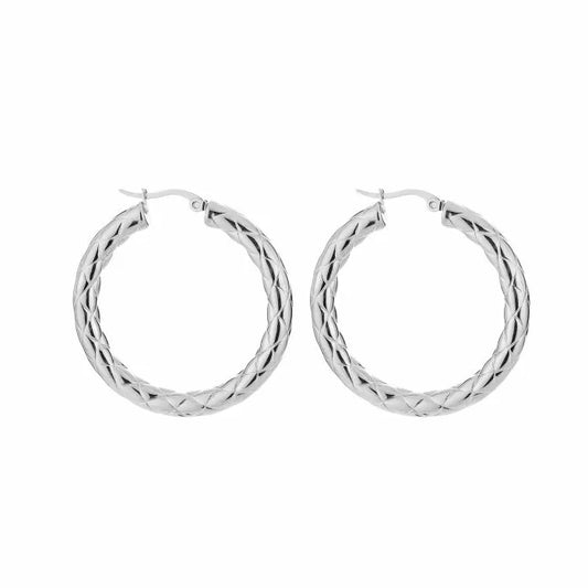 Twist it - hoops zilver