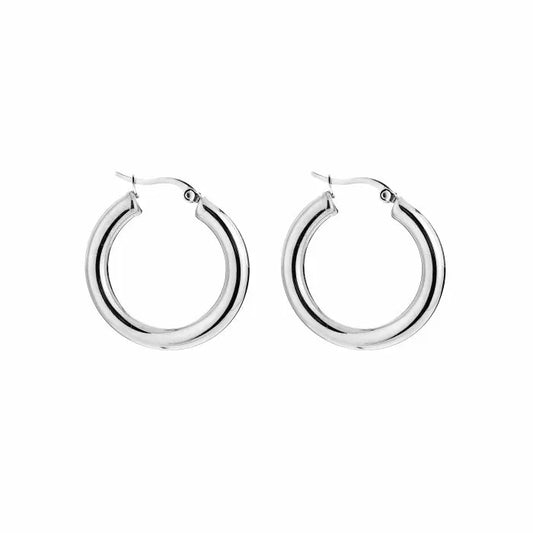 Small circles - hoops zilver