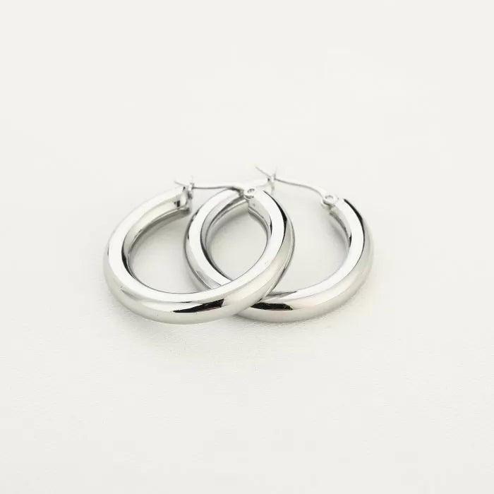 Small circles - hoops zilver