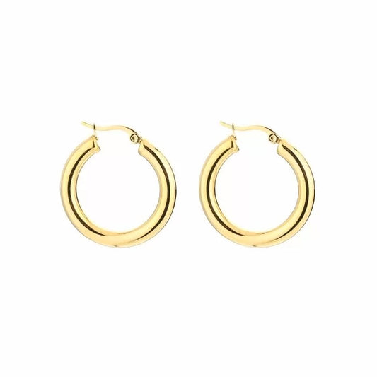 Small circles - hoops goud