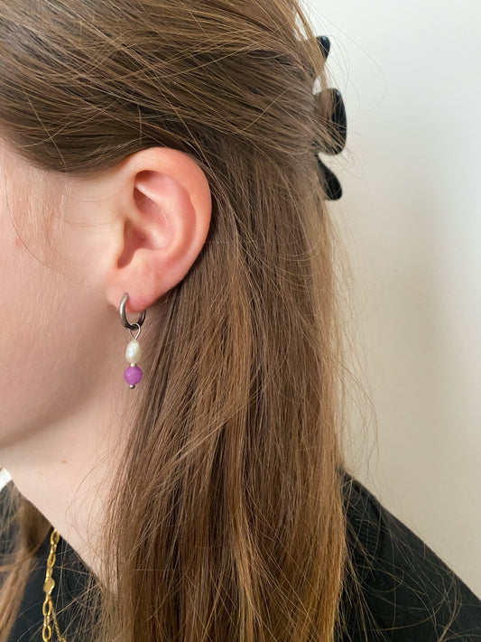 Aukje - oorbellen zilver - limited edition