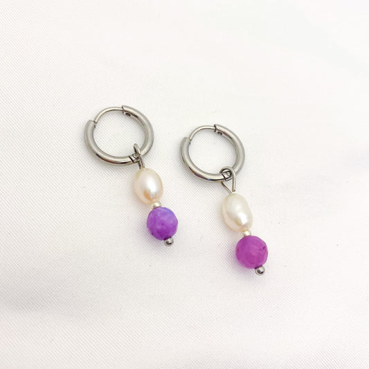 Aukje - oorbellen zilver - limited edition