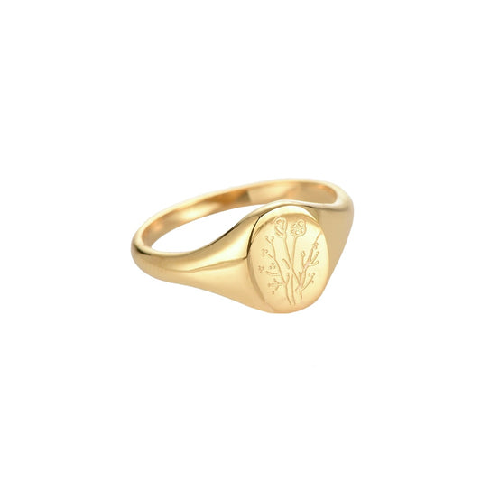 Flowers - ring goud