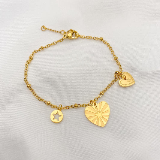 Lovely - armbandje goud