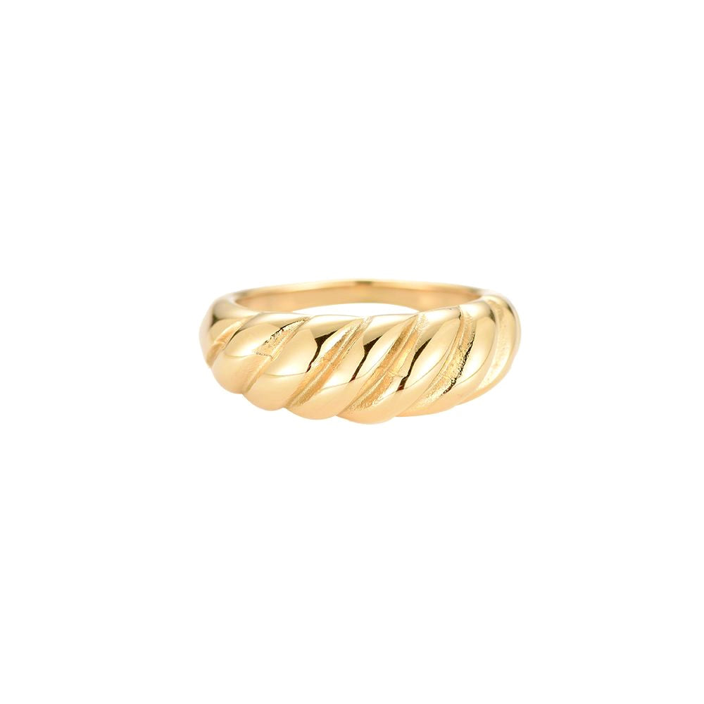 Croissant - ring goud