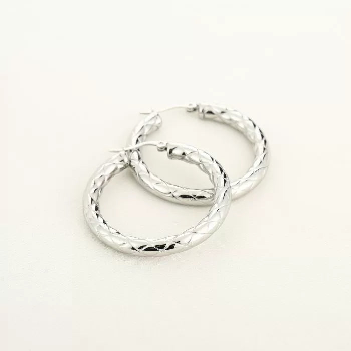 Twist it - hoops zilver